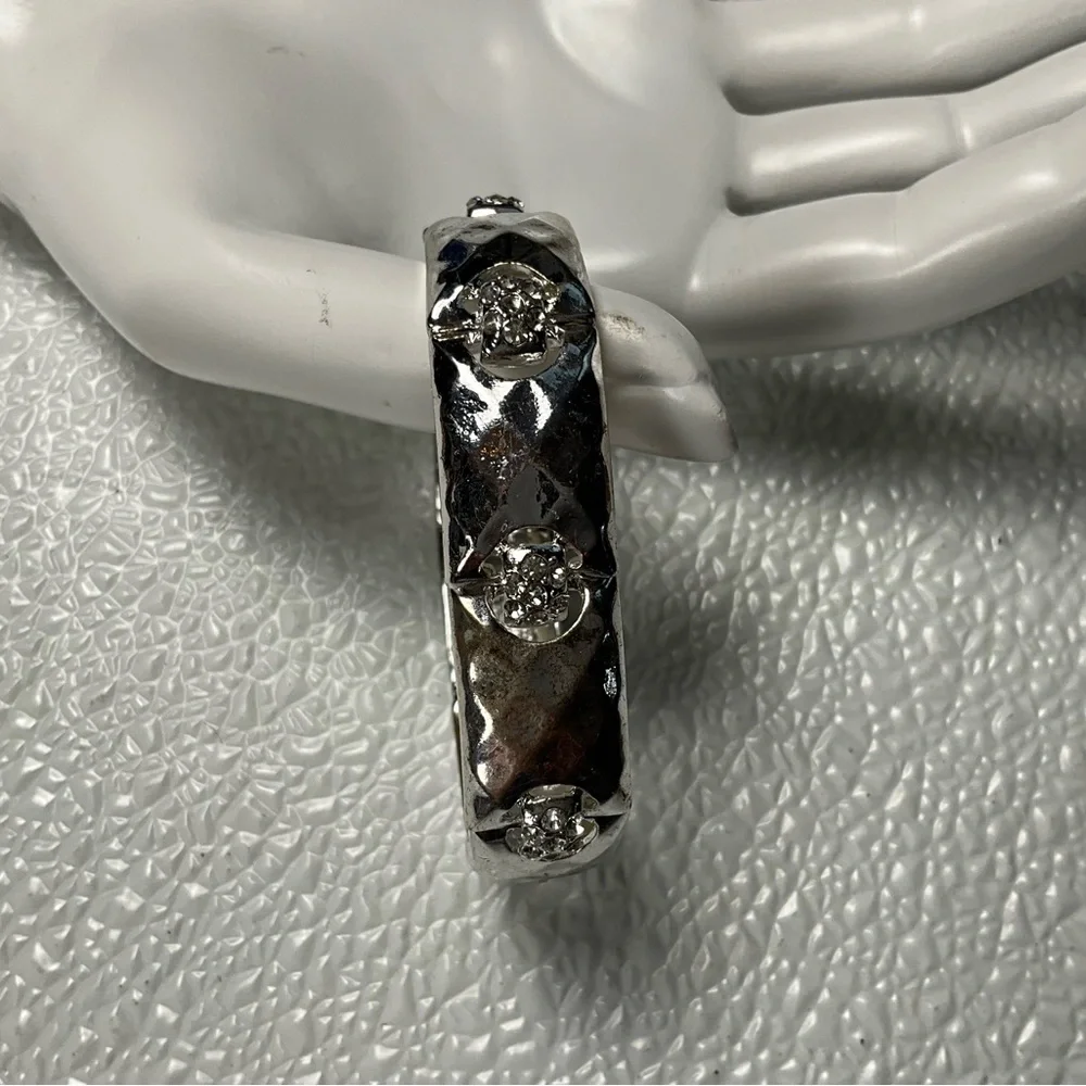 Stainless Steel‎ Rhinestone Elastic Bracelet
